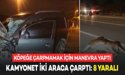 Van'da Köpeğe Çarpmamak İçin Manevra Yapan Kamyonete 2 Araç Çarptı: 8 Yaralı