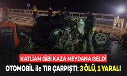 Katliam Gibi Kaza: Otomobil ile Tır Çarpıştı, 3 Kişi Öldü, 1 Yaralı