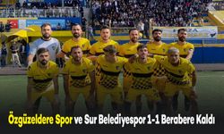 Özgüzeldere Spor ve Sur Belediyespor 1-1 Berabere Kaldı