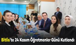 Bitlis Valisi Karakaya, 24 Kasım Öğretmenler Günü'nü Öğretmenlerle Kutladı