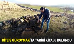 Bitlis'in Güroymak İlçesinde Tarihi Kitabe Bulundu