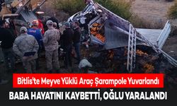 Bitlis'te Araç Şarampole Yuvarlandı: Baba Hayatını Kaybetti, Oğlu Yaralandı