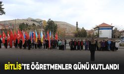 Bitlis’te Öğretmenler Günü Töreni: Atatürk Anıtına Çelenk Sunuldu