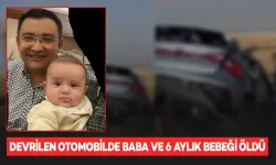 Devrilen Otomobilde Baba ve Bebeği Hayatını Kaybetti, Anne Ağır Yaralandı