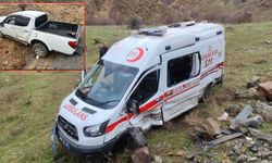 Bitlis'te Kazaya Giden Ambulans da Şarampole Yuvarlandı: 11 Yaralı