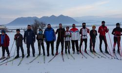 Bitlis'te Kayaklı Koşu Takımı, Karla Antrenmanlarına Başladı