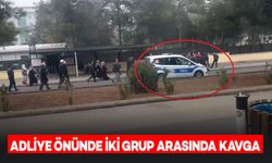 Adliye Önünde 2 Grup Arasında Kavga: Tekme Tokatlar Havada Uçuştu