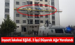 İskele Eğildi, 3 İşçi Düşerek Ağır Yaralandı