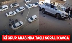 İki Grup Arasında Taşlı Sopalı Kavga: Araçlar Zarar Gördü