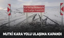 Mutki Kara Yolu Yoğun Kar Yağışı Nedeniyle Kapandı