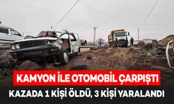 Kamyon ile Otomobil Çarpıştı: 1 Ölü, 3 Yaralı