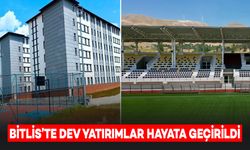 Bitlis'te 2024 Yılında 351 Milyon TL'lik Dev Yatırımlar Hayata Geçirildi