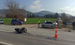 Otomobil ile Motosiklet Çarpıştı: 1 Yaralı