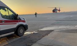 Yanık Tedavisi Gören 3 Yaşındaki Çocuk Ambulans Helikopterle Van'a Taşındı