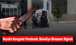 Bıçaklı Kavgada Yaralanan Genç, Belediye Binasına Sığındı