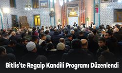 Bitlis’te Yeni Açılan Camide Regaip Kandili Programı Düzenlendi