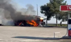 Seyir Halindeki Pamuk Yüklü Tır Alevlere Teslim Oldu
