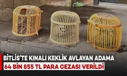Bitlis'te Kınalı Keklik Avlayan Kişiye 64 Bin 855 TL Para Cezası Verildi