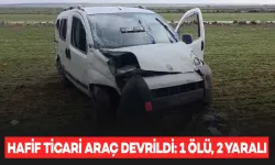 Hafif Ticari Araç Şarampole Devrildi: 1 Ölü, 2 Yaralı