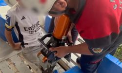 Tribün Demirine Ayağı Sıkışan Çocuk İtfaiye Tarafından Kurtarıldı