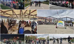 Van YYÜ’de Filistin Günleri Başladı: Pedallar Gazze İçin Döndü