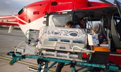 10 Günlük Bebek Ambulans Helikopterle Van'a Sevk Edildi.