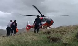 Dağda Mahsur Kalan Şahıs Helikopterle Kurtarıldı