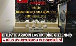 Bitlis’te Durdurulan Aracın Lastik İçine Gizlenmiş 4 Kilo Uyuşturucu Ele Geçirildi