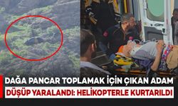 Dağdan Düşüp Yaralanan 70 Yaşındaki Adam Helikopterle Kurtarıldı