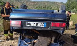 Takla atan otomobilde 3 yaşındaki çocuk öldü, anne ve babası yaralandı