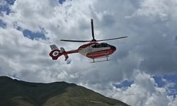 Helikopter ambulans 54 yaşındaki hasta için havalandı
