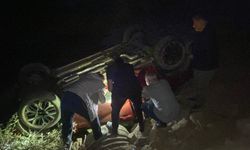 Otomobil Su Kanalına Uçtu: 4 Yaralı