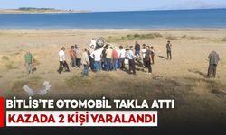 Bitlis'te Otomobil Takla Attı: 2 Kişi Yaralandı