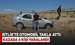 Bitlis'te Otomobil Takla Attı: 6 Kişi Yaralandı