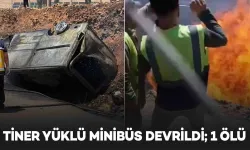 Şanlıurfa-Diyarbakır Yolunda Tiner Yüklü Minibüs Devrildi: 1 Ölü, 1 Yaralı