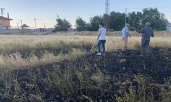 Adilcevaz’da Tarla Yangını Paniğe Neden Oldu