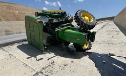 Komşu İlde Takla Atan Traktörde 1 Kişi Yaralandı
