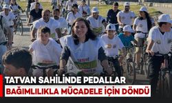 Bitlis'te Pedallar Bağımlılıkla Mücadele İçin Döndü