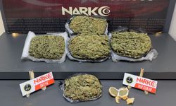 Durdurulan araçta 4 kiloyu aşkın skunk ve toz esrar ele geçirildi