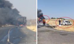 Diyarbakır’da Korkutan Kaza: Tır Alev Alev Yandı, Ehliyetsiz Sürücü Kaçtı