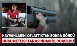 Hayvanlarını Otlattıktan Sonra Dönen Çoban, Pompalı Tüfekle Vurularak Öldürüldü