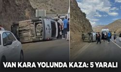 Van Kara Yolunda Kaza: 5 Kişi Yaralandı