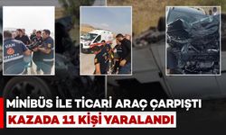 Van'da Minibüs ile Ticari Araç Çarpıştı: 11 Kişi Yaralandı