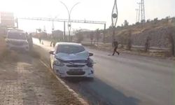 Zincirleme kazada 2 kişi  yaralandı