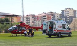 Ambulans Helikopterle 80 Yaşındaki Hasta İçin Kalktı