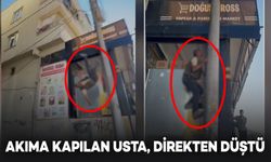 Elektrik Akımına Uğrayan Usta Direkten Düştü: O Anları Kamerada