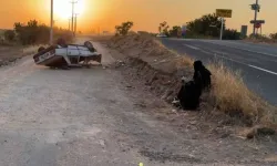 Ters Dönen Araçtan Sağ Salim Çıktı, Oturup Kuran'ı Kerim Okudu