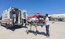 Serebrovasküler hastası ambulans helikopterle Van’a sevk edildi