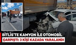 Bitlis'te Kamyon ile Otomobil Çarpıştı: 3 Kişi Yaralandı