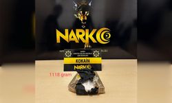Durdurulan araçta 1 kilo 118 gram kokain yakalandı
